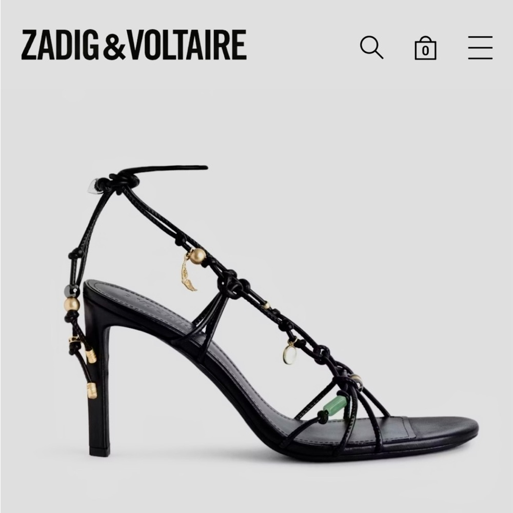 ZADIG & VOLTAIRE 🖤
Alana Sandals
$598 Red leather heeled sandals NEW in Box !!